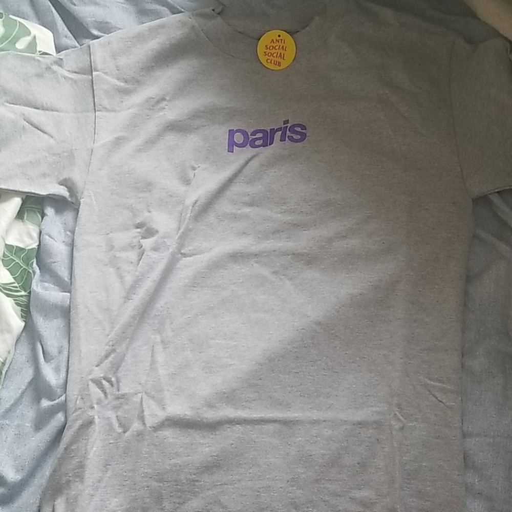 Authentic Anti Social Social Club Paris Tee Grey